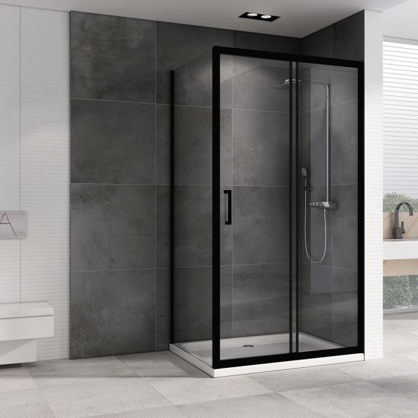 Душевой уголок ABBER Schwarzer Diamant 150x80см AG30150B-S80B